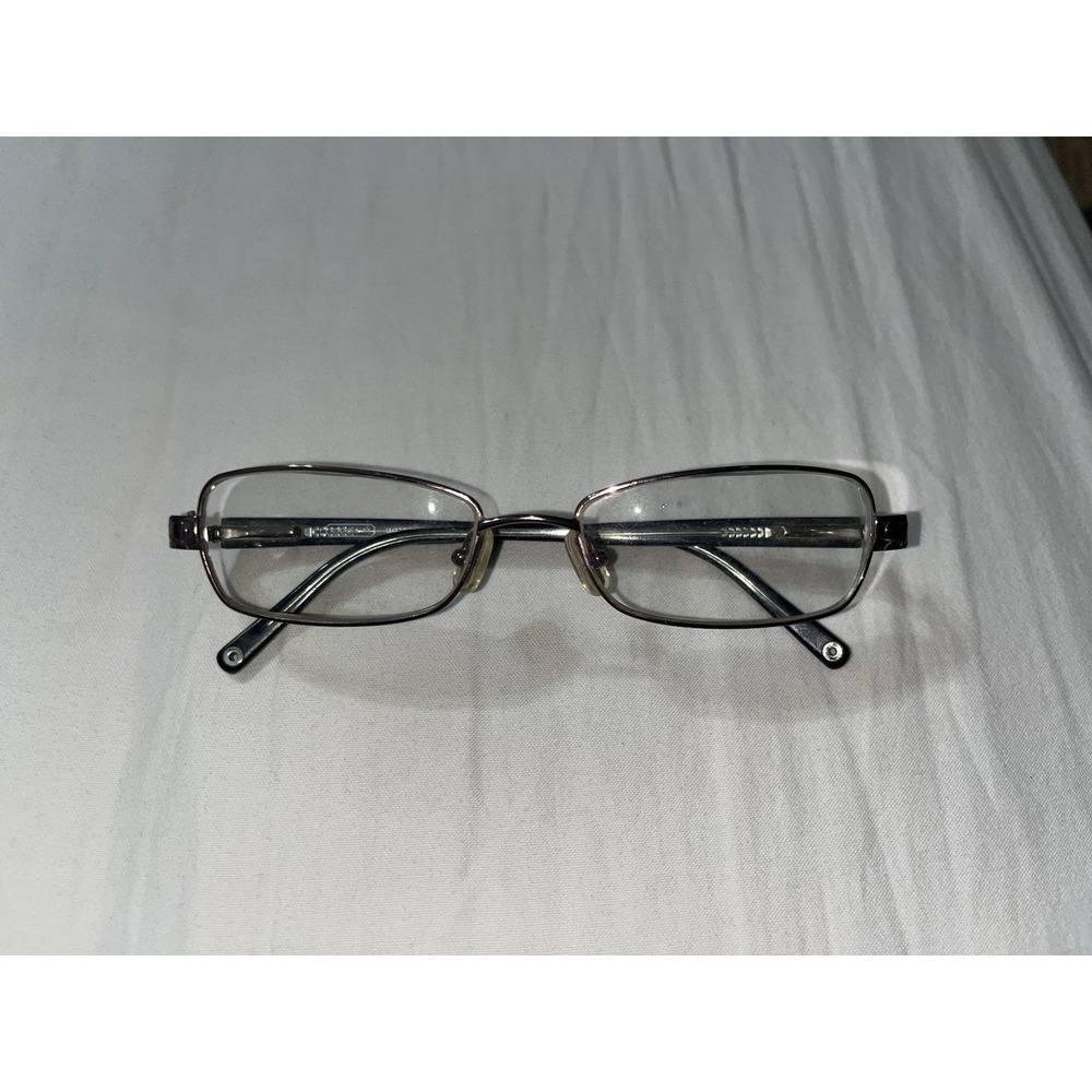 Coach 125 Tonie Small Green Metal Rectangle Eyeglasses Frame 53-17